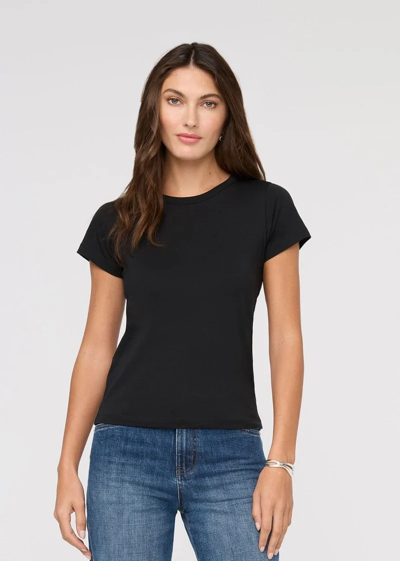 PurePima Slim Crew - Black