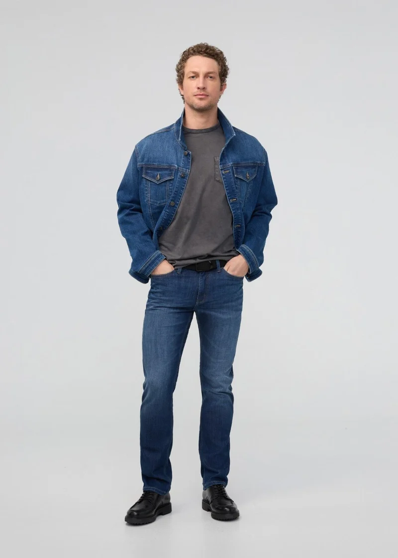 Performance Denim Slim Straight - Ocean Swell