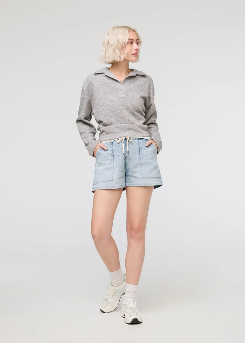 Performance Denim Harbour Short - Coastal