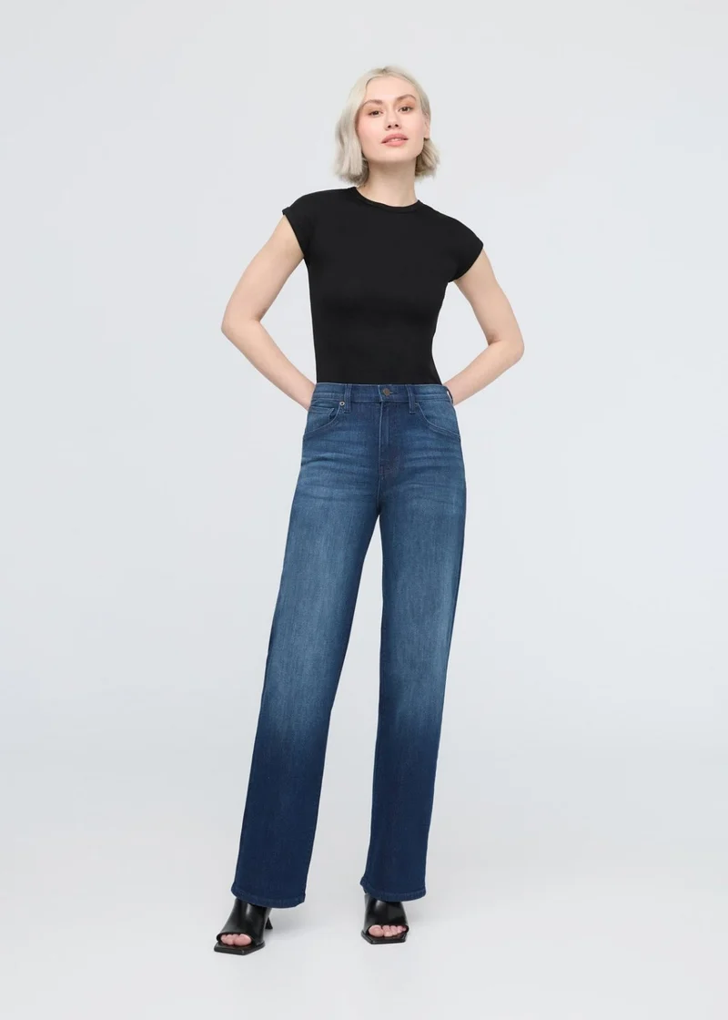 Performance Denim+ High Rise Straight - Moonlight