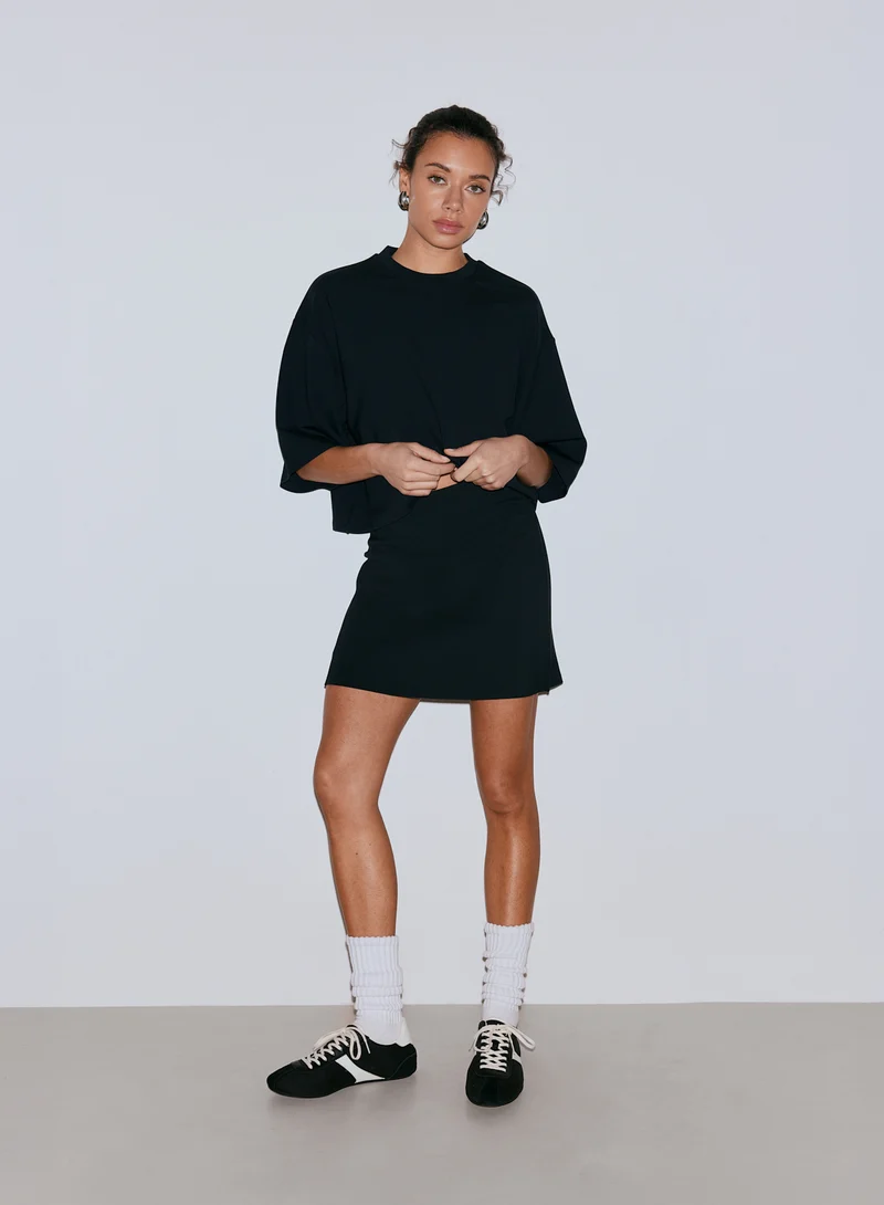 Black Luxe Skort