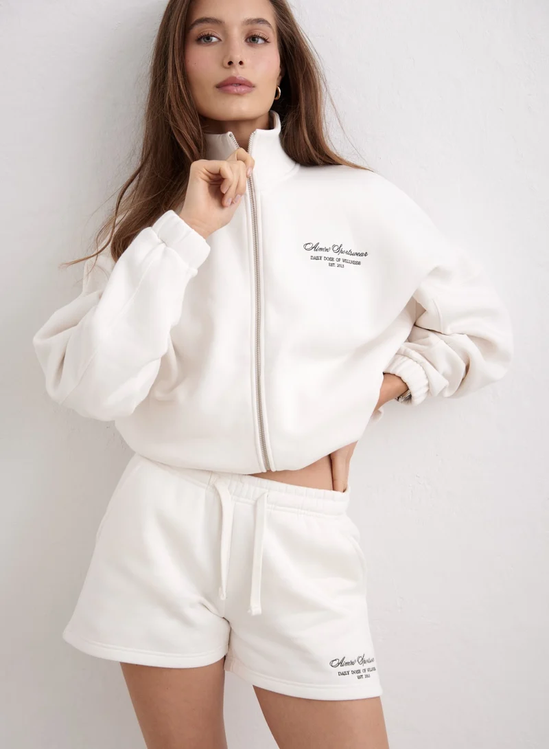 Off White Script Sweat Shorts