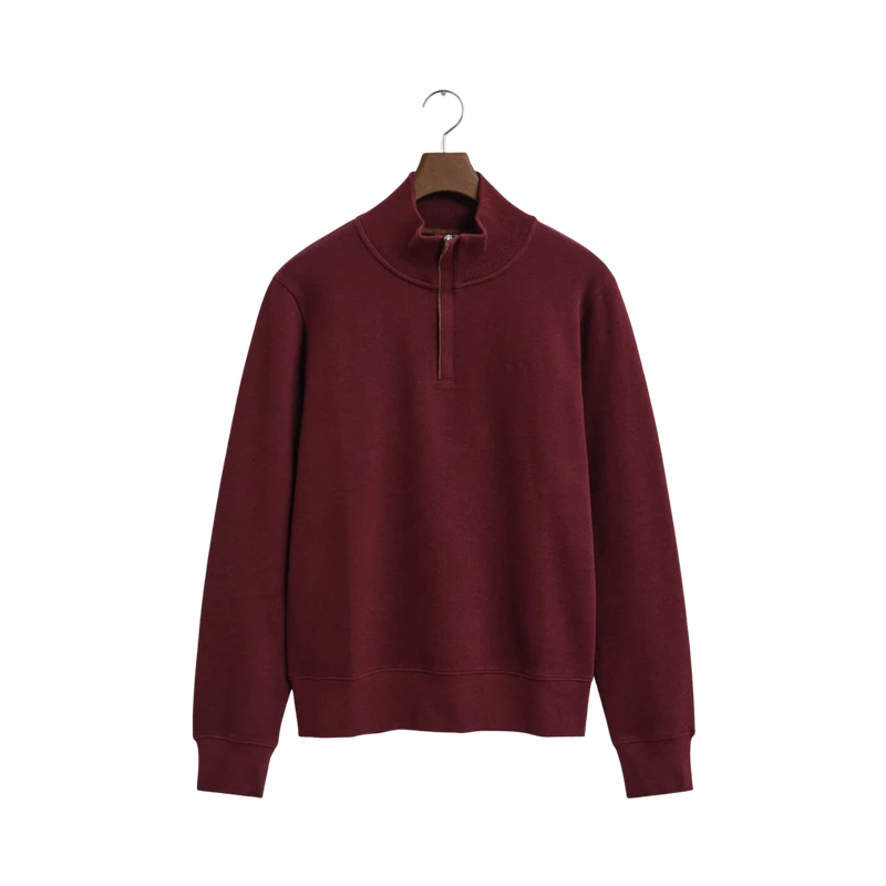 Sacker Rib Half Zip - Winter Wine