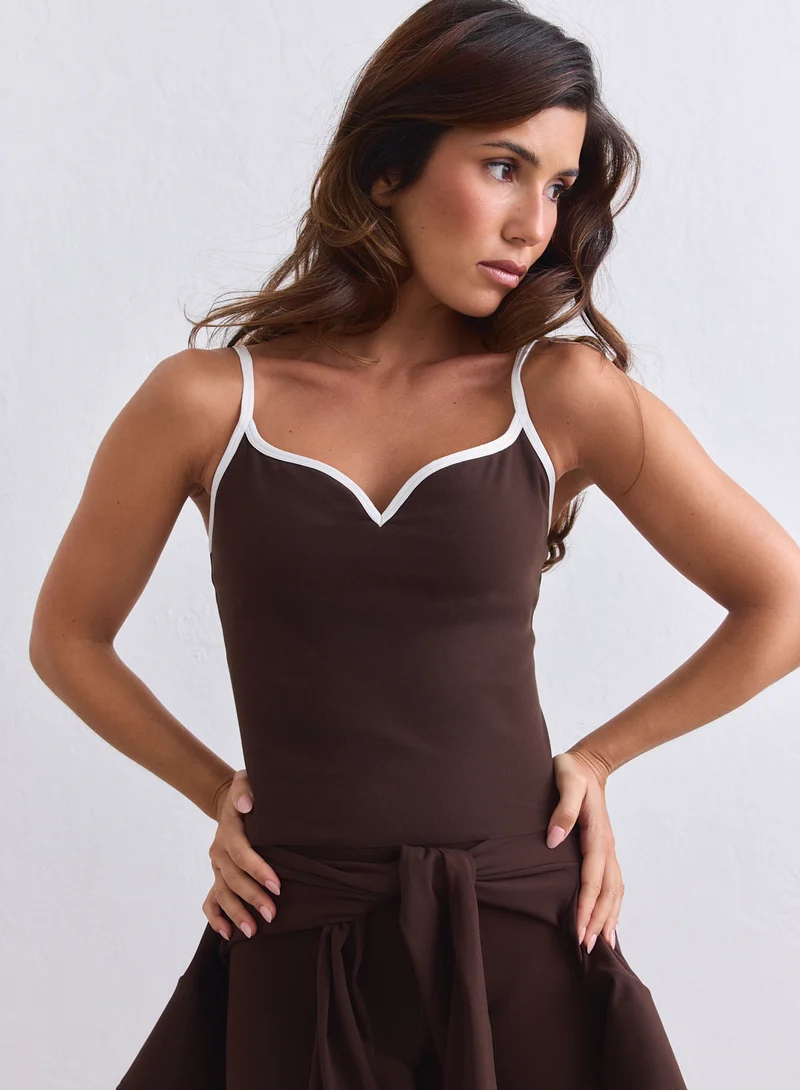 Chocolate Sense Contour Singlet