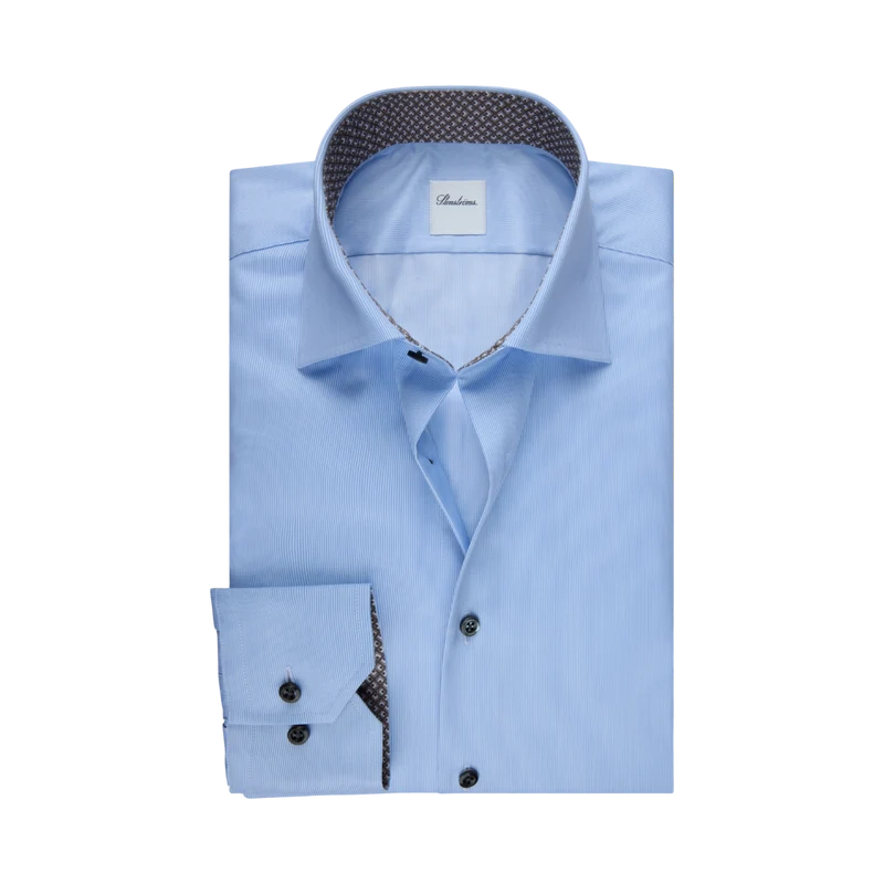Slimline C75 RM cuff Contrast - Light Blue Stripe