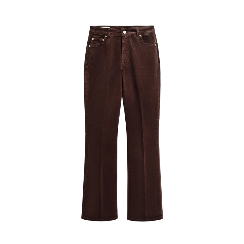 Corduroy Flare Jeans - 202 Deep Brown