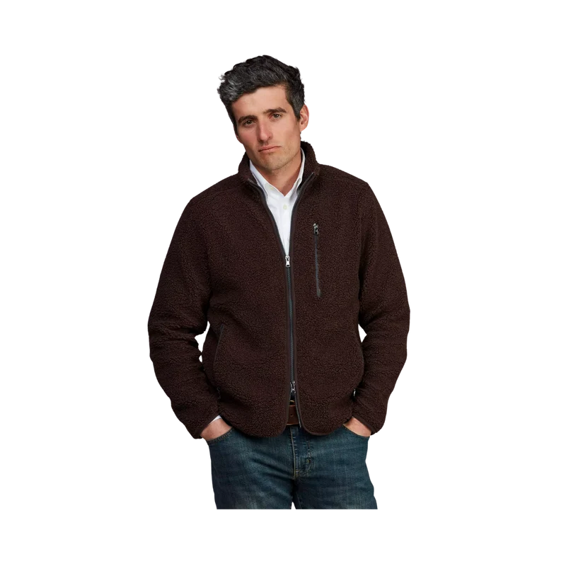 Pile Fleece Jacket - Dark Brown