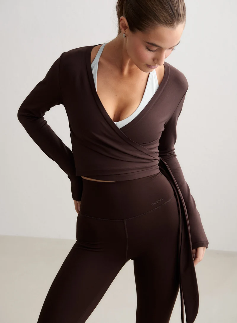 Chocolate Shape Seamless Wrap Long Sleeve