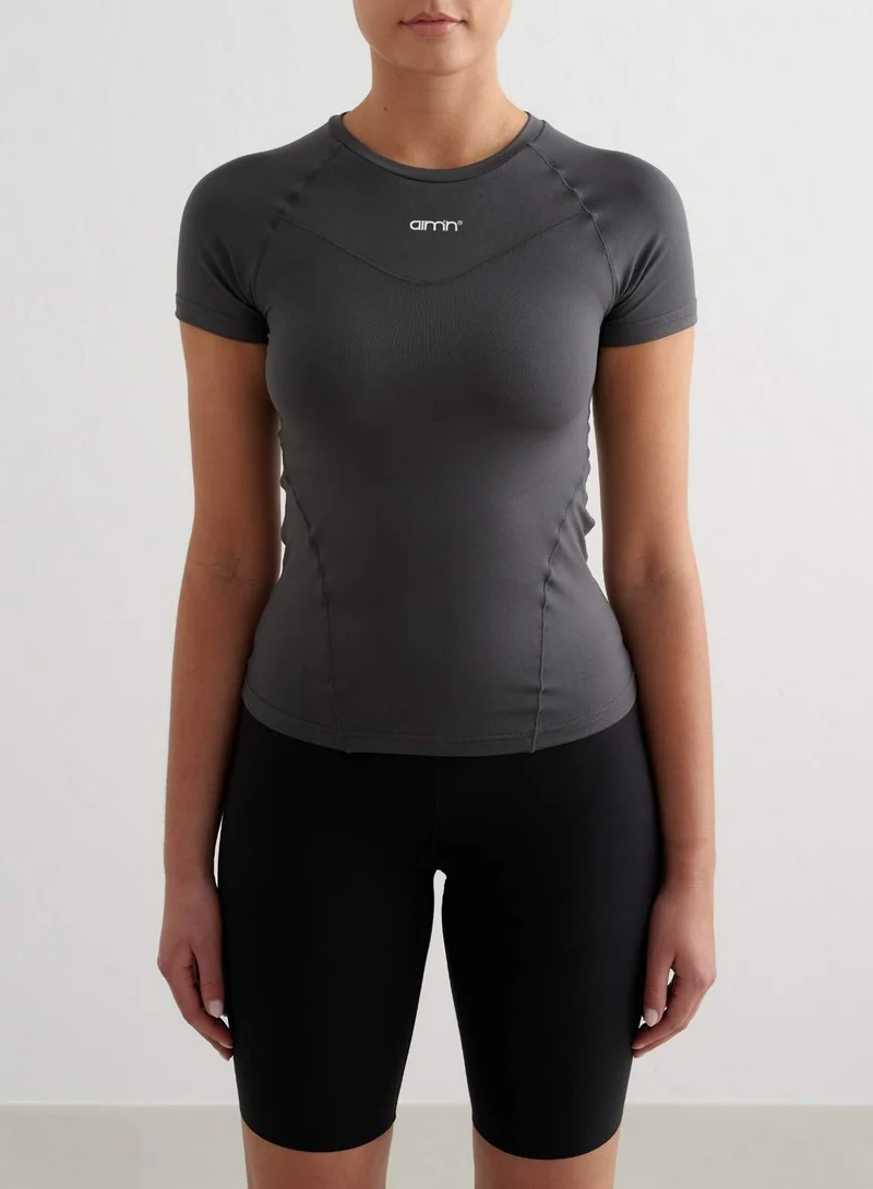 Shadow Grey Soft Basic Short Sleeve