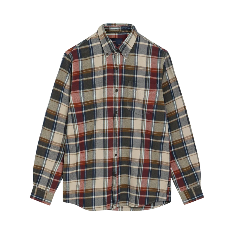 15857 MannSi Check - Rusty Red