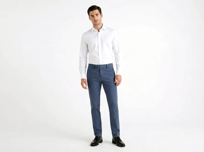 White Double Cuff Cotton Shirt Satin