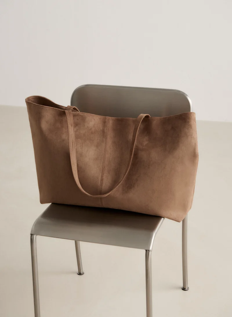 Microsuede Apparel Tote Bag
