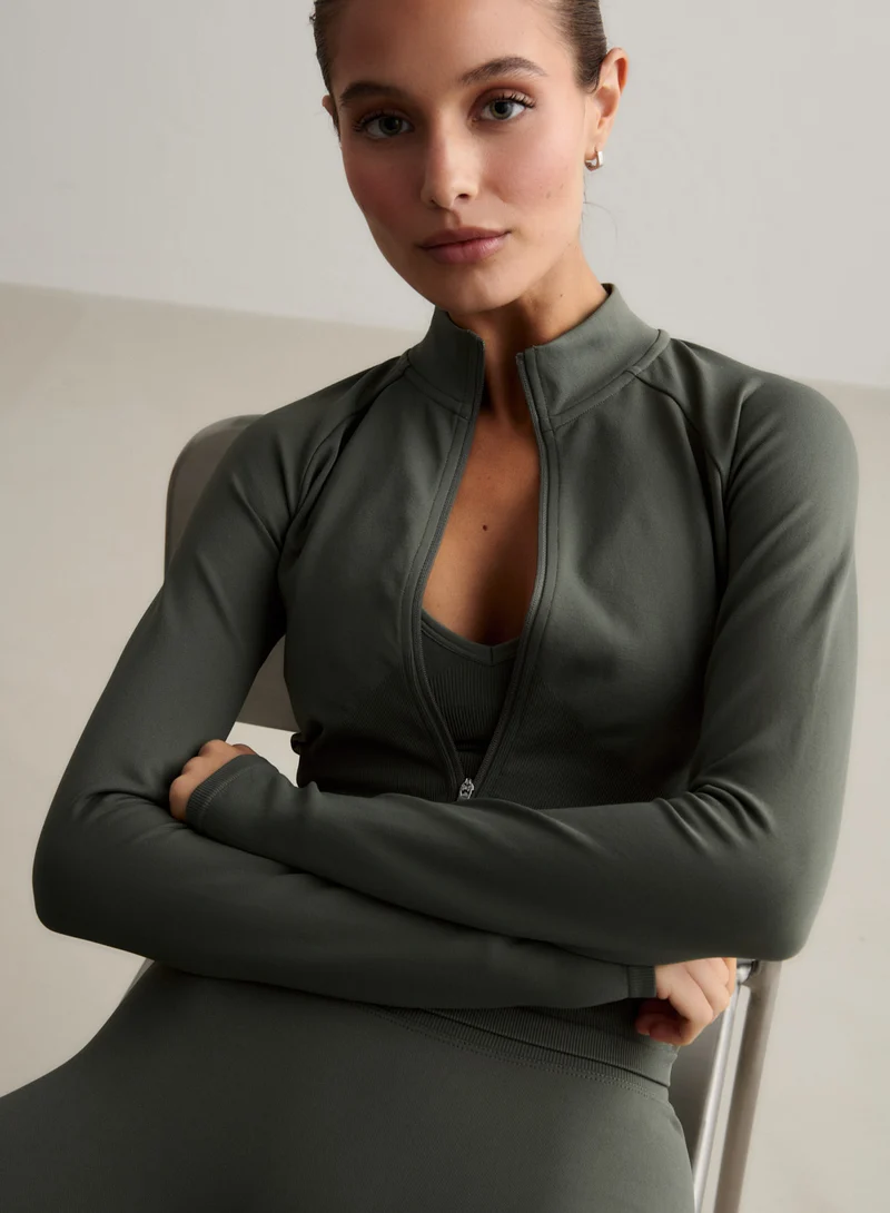 Ivy Shape Seamless Zip Jacket
