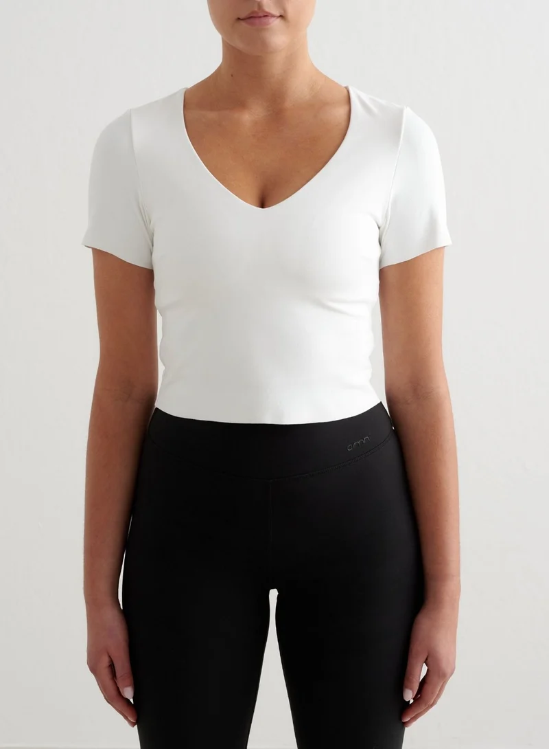 White Sense Short Sleeve Bralette