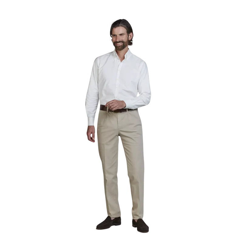Front Pleat Pique Chino - Mullvad