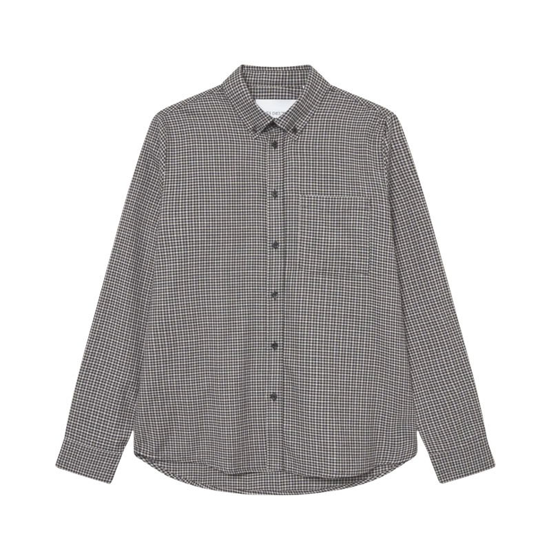 Konrad Check Flannel Shirt - Gargoyle