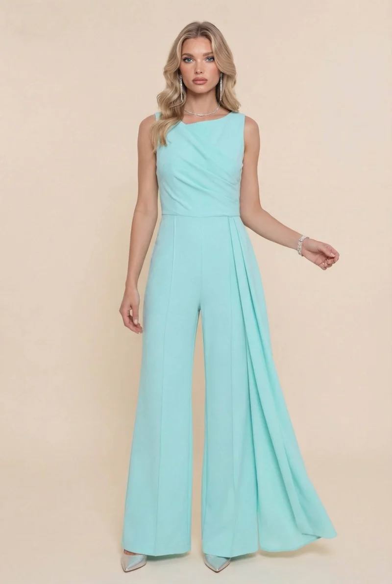 Asymmetric Streamer Design Jumpsuit