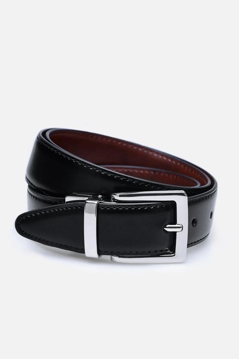 BELT DOUBLE BLACK/BROWN NICKLE 3.2CM