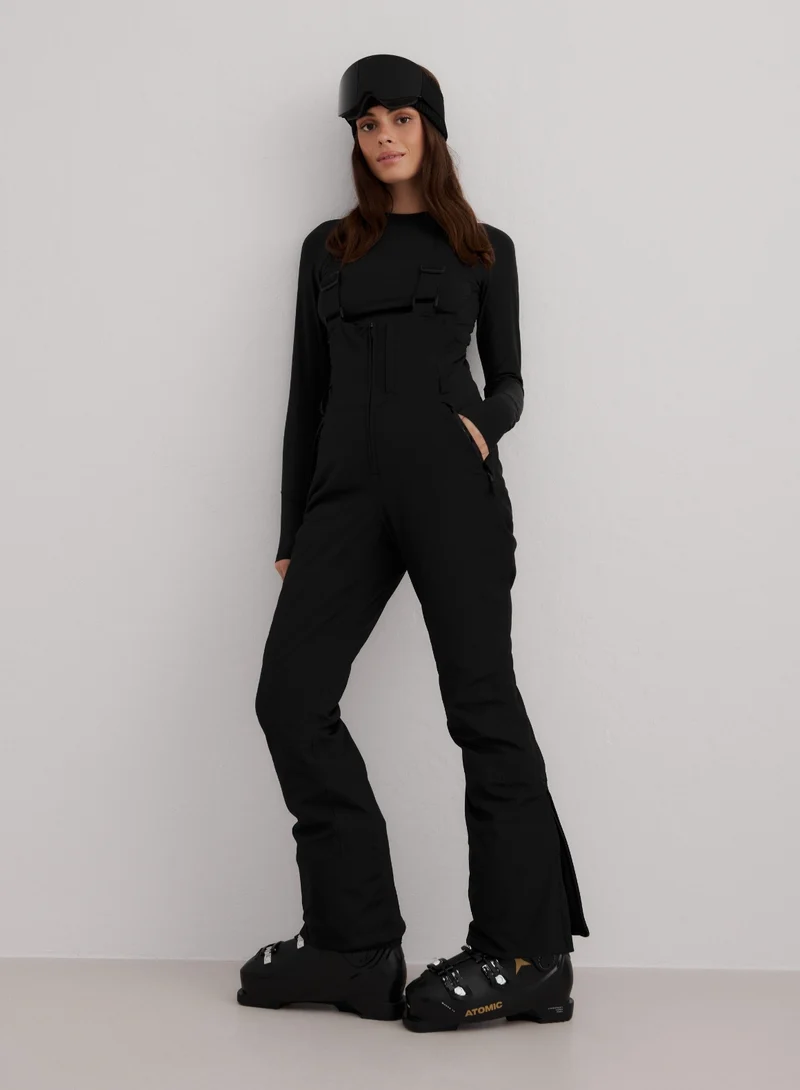 Black Vermont Padded Bib Pants