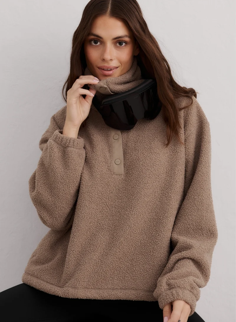 Espresso Polar Fleece Long Sleeve