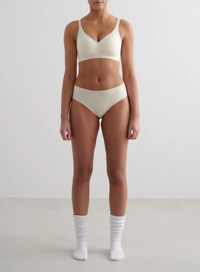 Almond White Soft Cheeky Hipster