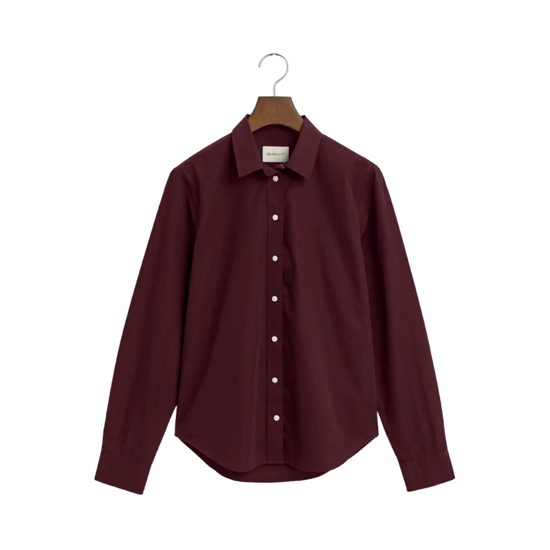 Classic Poplin Shirt - Plum Wine