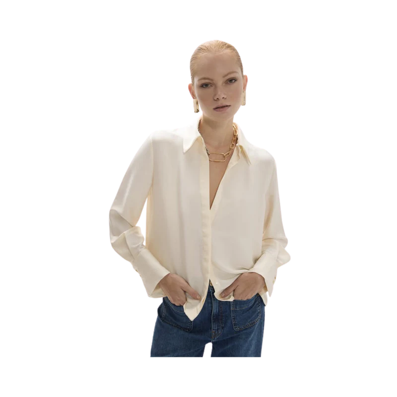 Regular Collar Shirt - Ecru