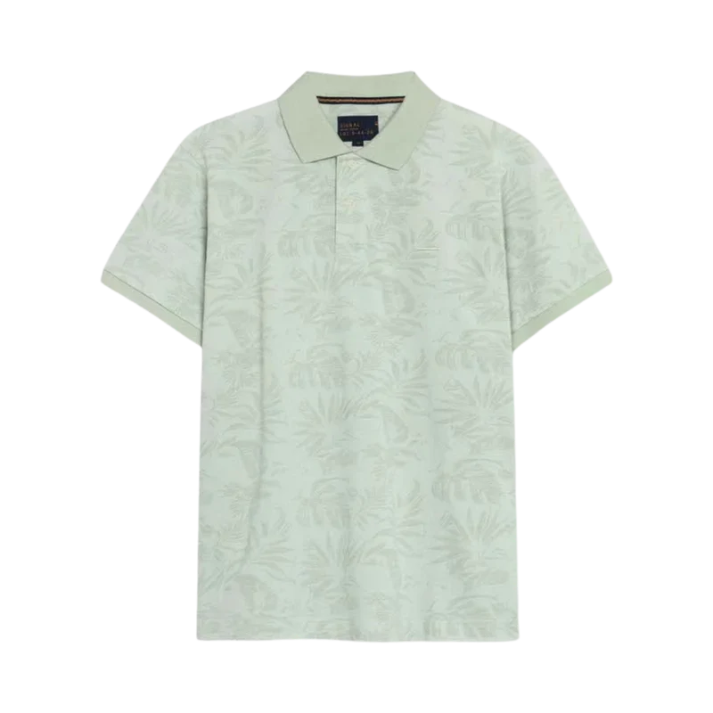 RavenSi Aop Jaquard Polo - Laurel Green