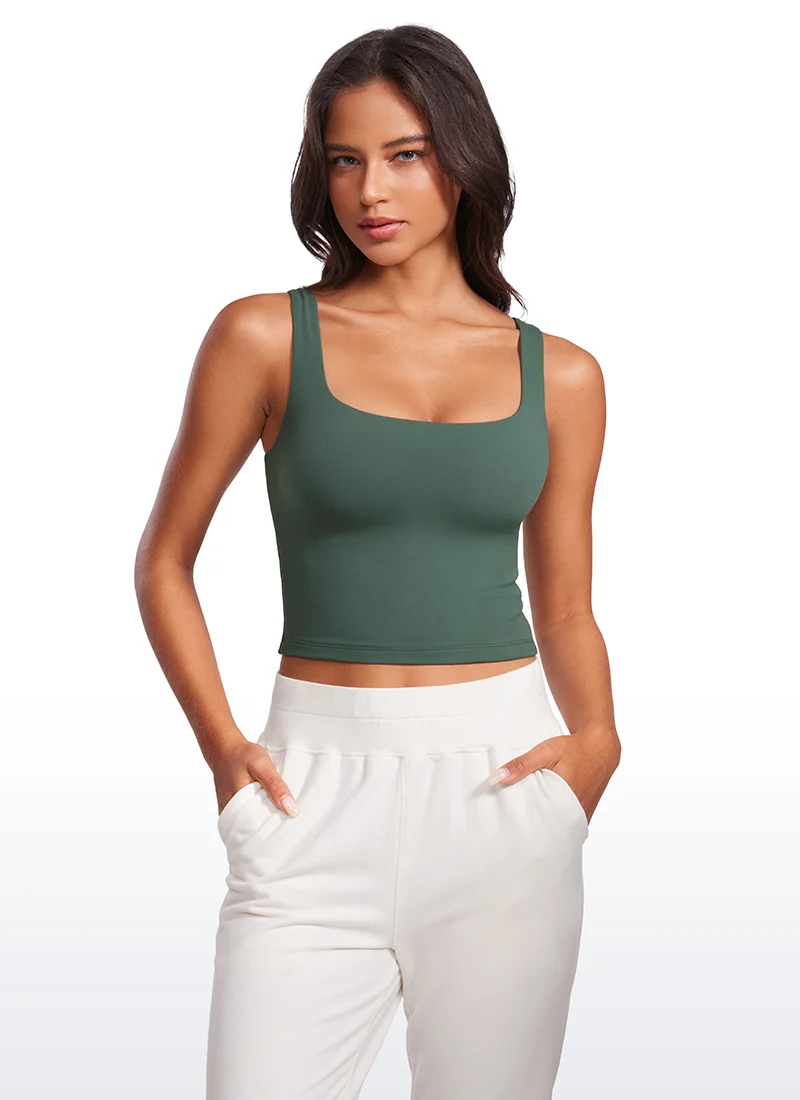 Butterluxe Double Lined Square Neck Tank