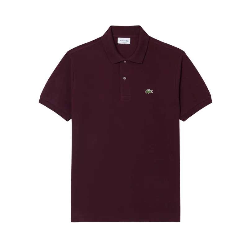Short Sleeved Ribbed Coll - Chestnut brown