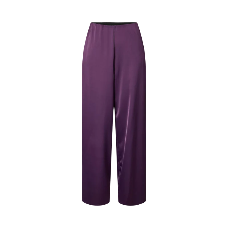 YASPella Wide Pants - Wineberry