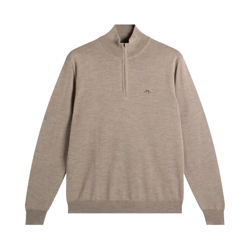 Kiyan Quarter Zip Sweater - Brindle Melange