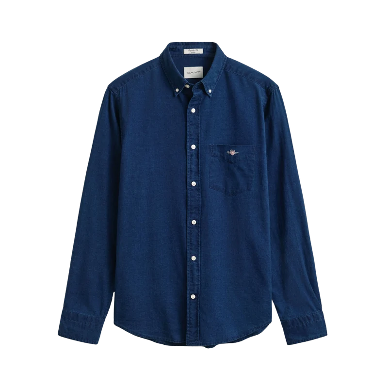 Reg Oxford Indigo Shirt - Dark Indigo