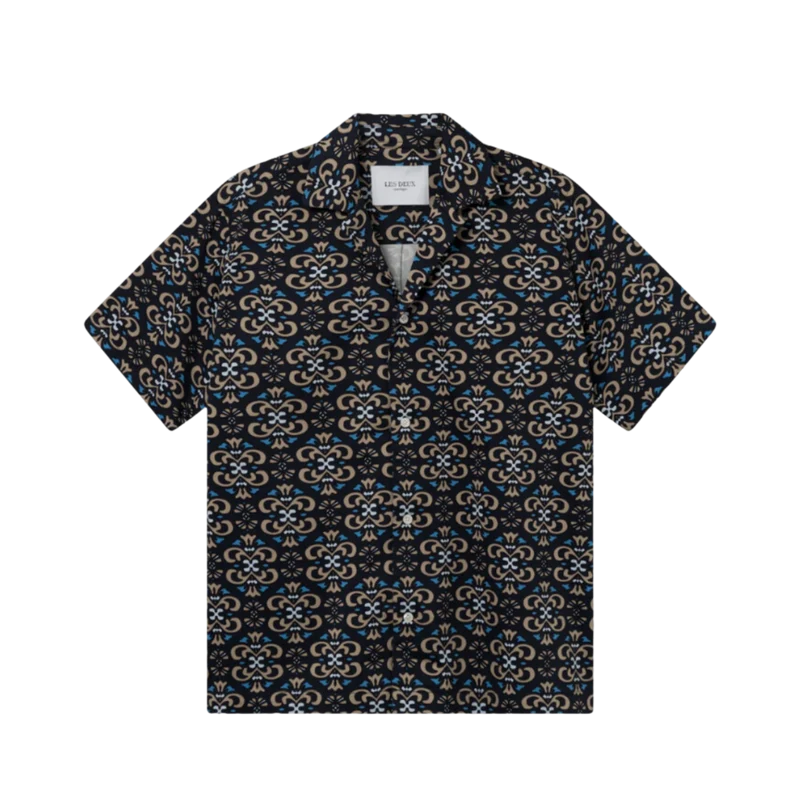 Hendrix AOP SS Shirt - Navy
