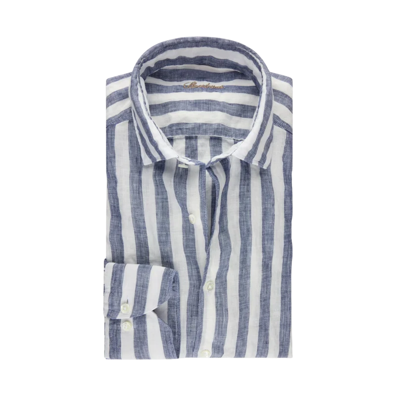 Regular C72 RC cuff Casual - Navy stripe