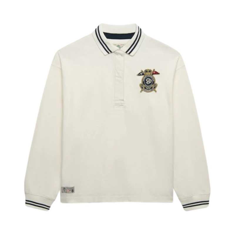 Crest Rugby Top - Off White