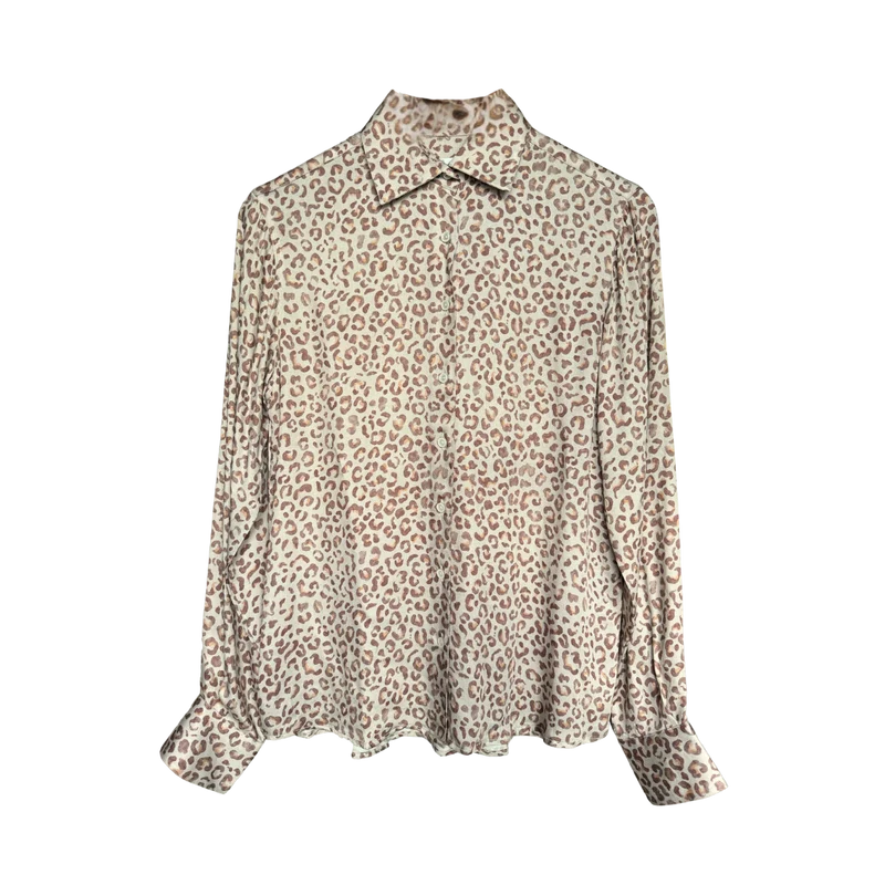 Siri Shirt - Light Beige Pattern