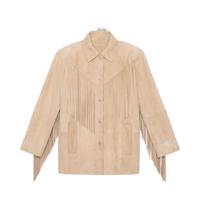 Estee Fringe Jacket - Sands