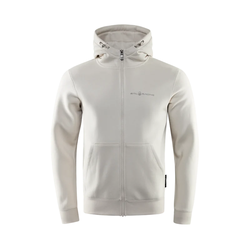 Bowman Logo Zip Hood - Ecru