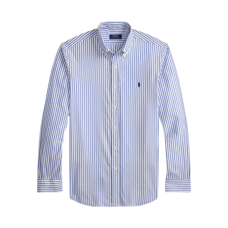 Woven Sport Shirt - White Blue