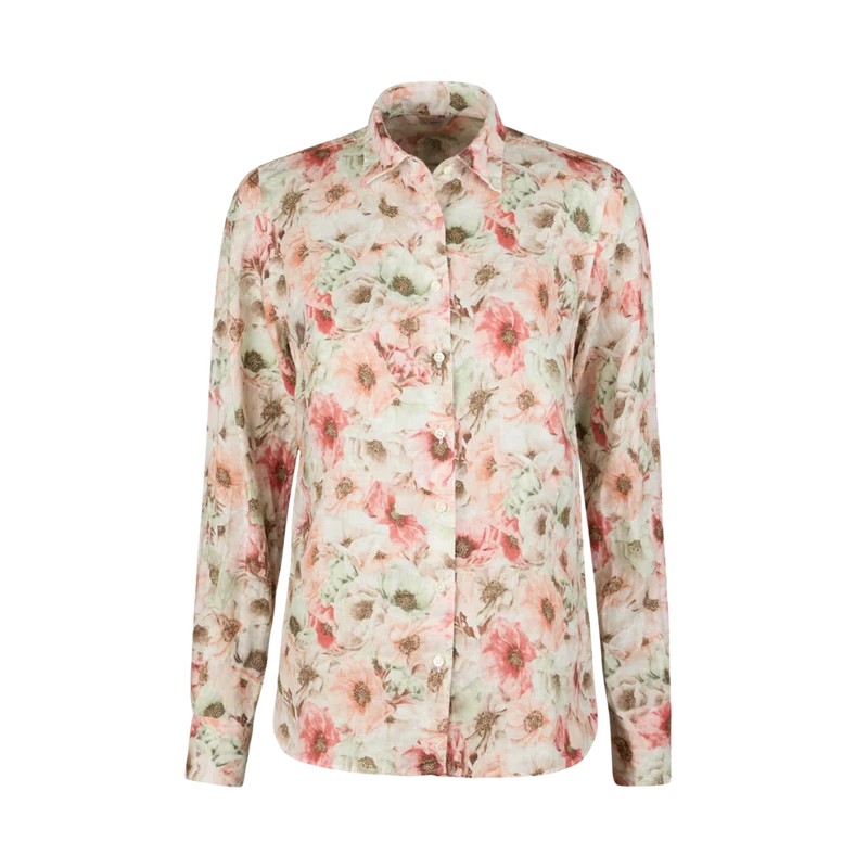 Sofie Shirt - Light Orange Pattern