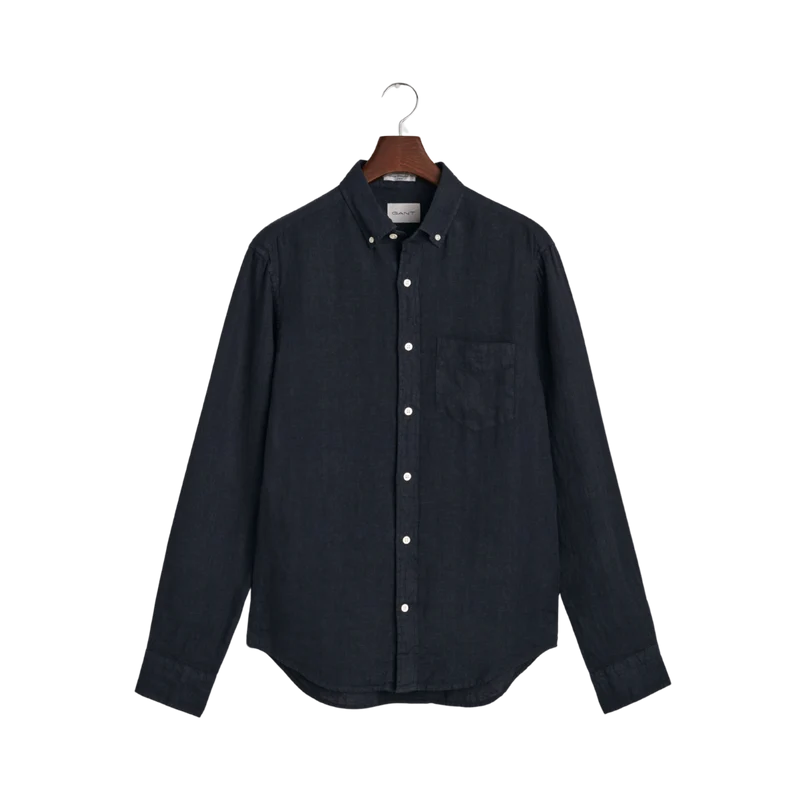 Gmnt Dyed Linen Shirt - Evening Blue