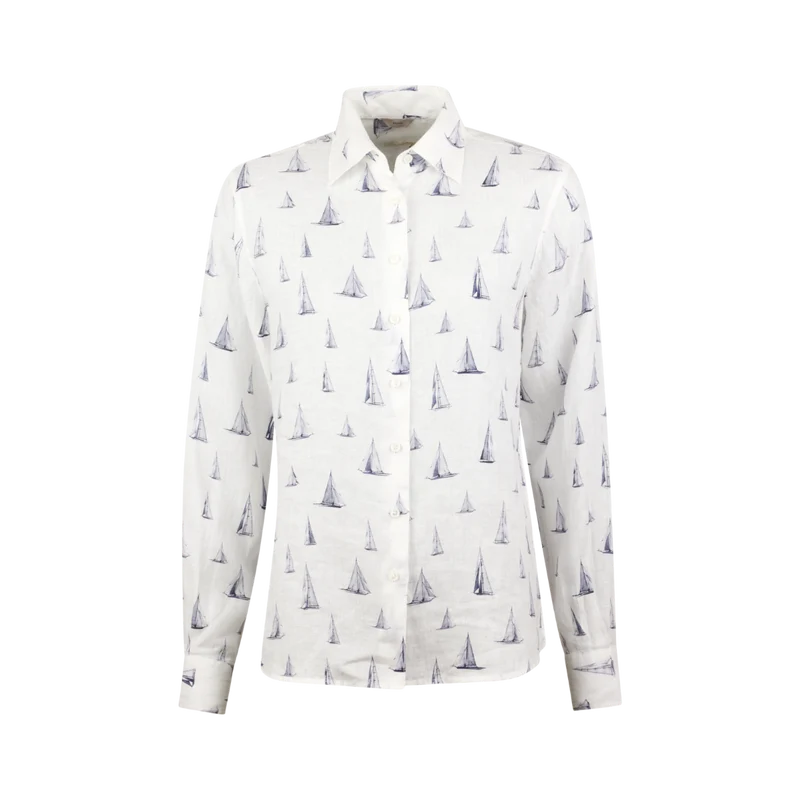 Siri Shirt - 131 Blue Pattern