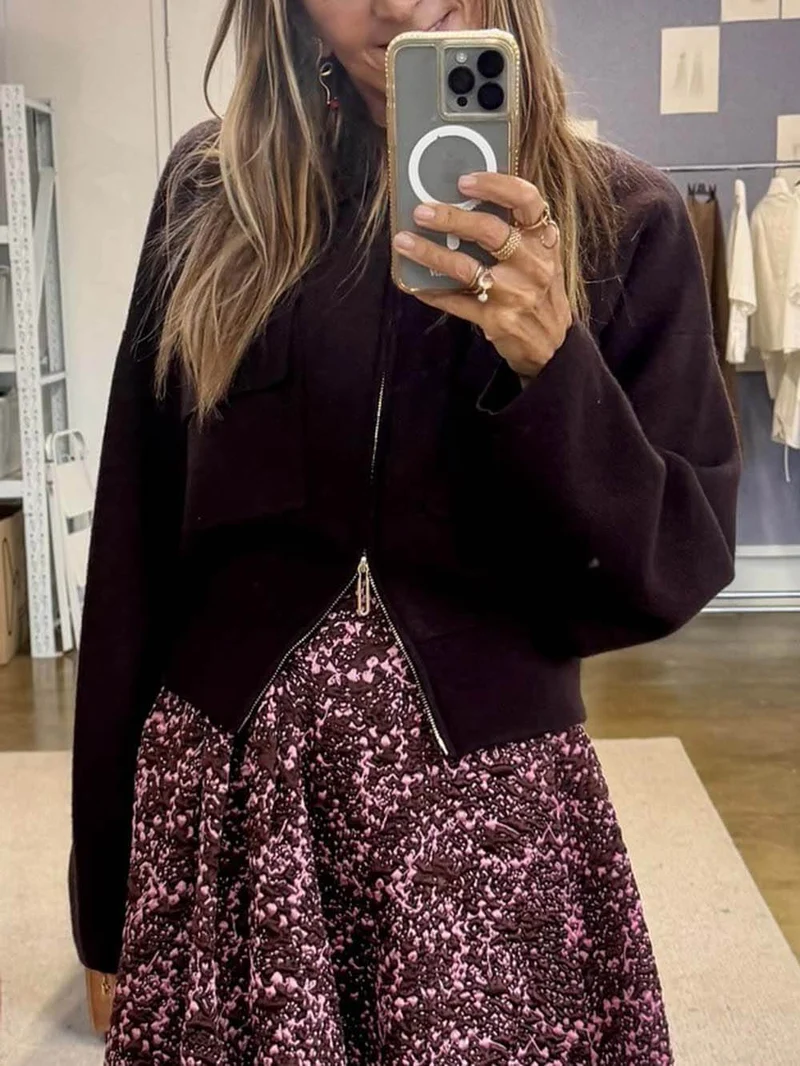 Classic Cropped Casual Coat