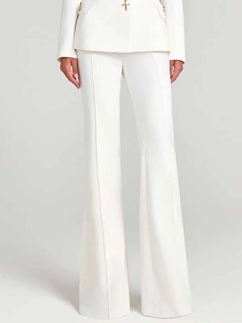 Fashion Casual High-Waist Pocket Trousers