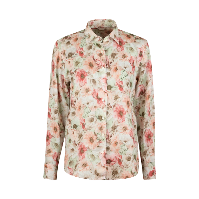 Siri Shirt - Light Orange Pattern