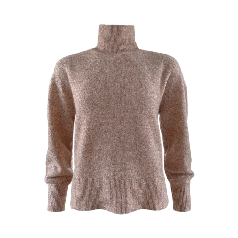 Frida Mock Neck - Beige