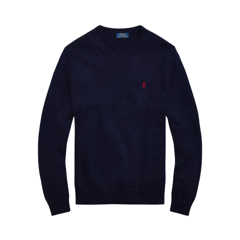 Cotton Crewneck Sweater - Hunter Navy