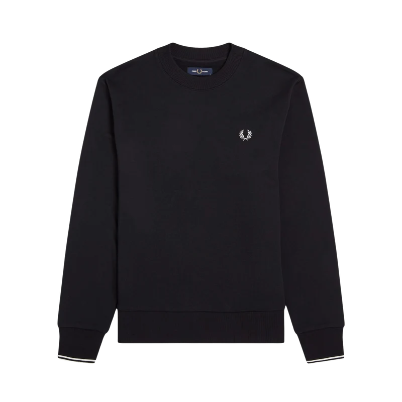 Crew Neck Sweatshirt - Black