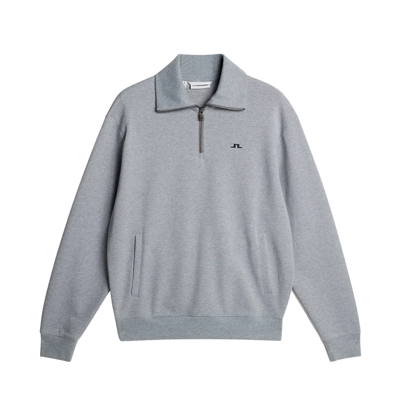 Callan quarter zip - Medium Grey Melange